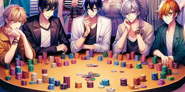 A lively gathering of young adults playing a spirited game in a vibrant, modern room filled with excitement.